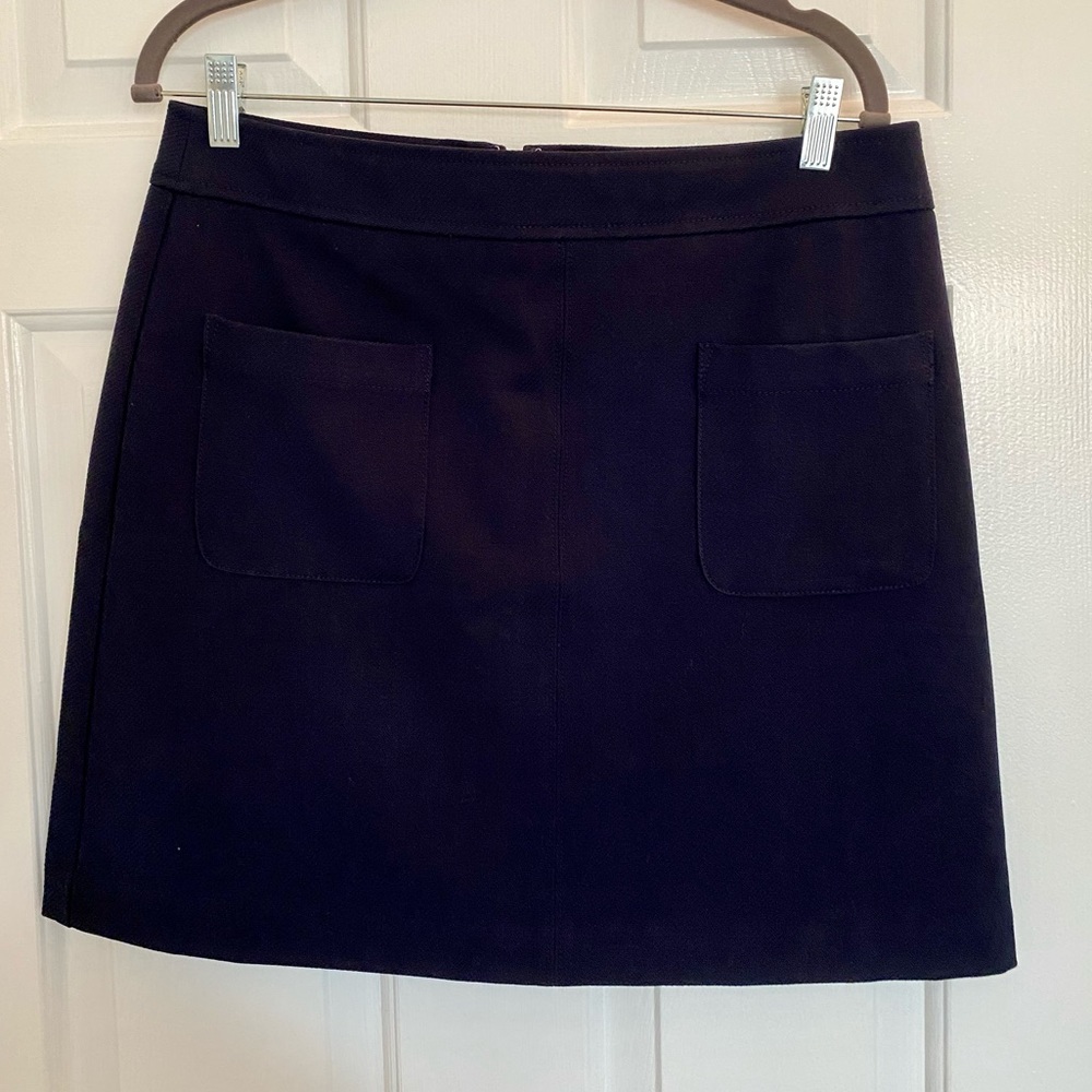 NWT Loft Navy Front Pocket Work Skirt